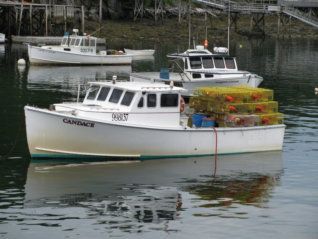 Lobster boat, Maine usa