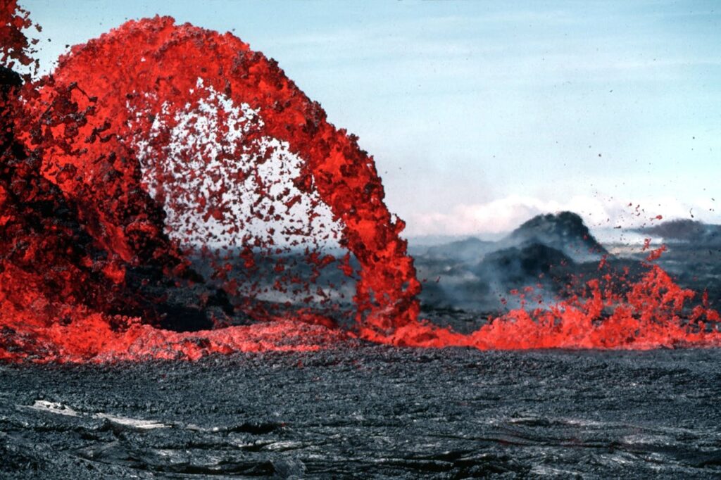 Erupting Lava