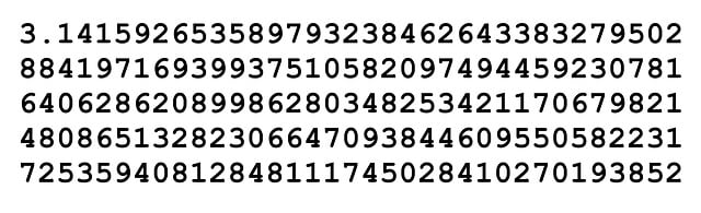 digits of pi