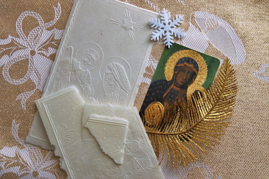 opłatek. Polish culture