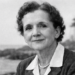Portrait of Rachel Carson by the coast symbolizing her love of the natural world