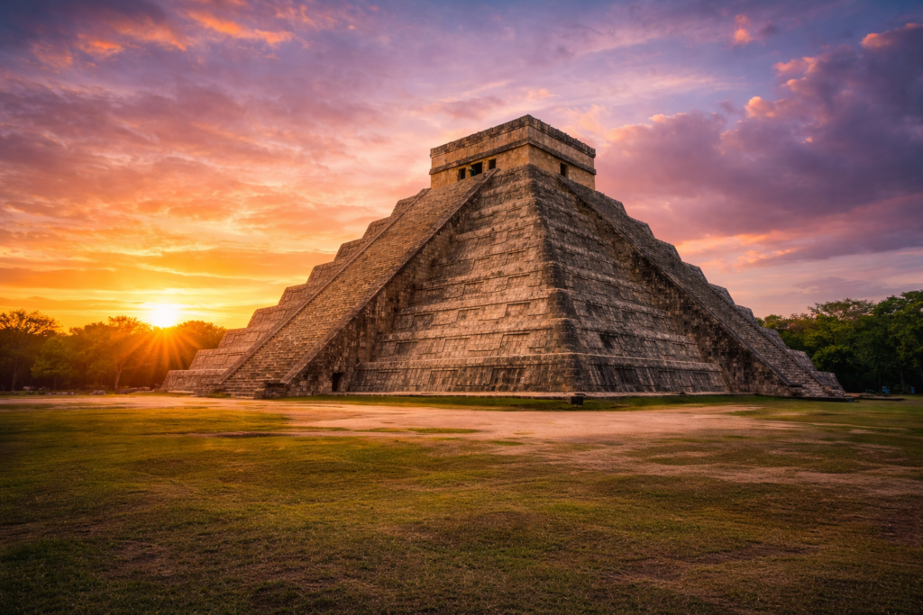 facts about the Mayans illustrated by the pyramid of Chichén Itzá